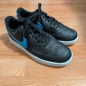 Nike Black and Blue Men's Sneakers